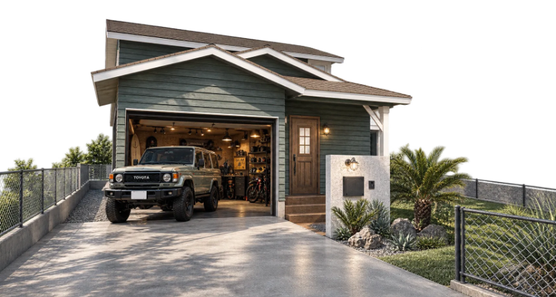 AMEKAJI GARAGEの外観